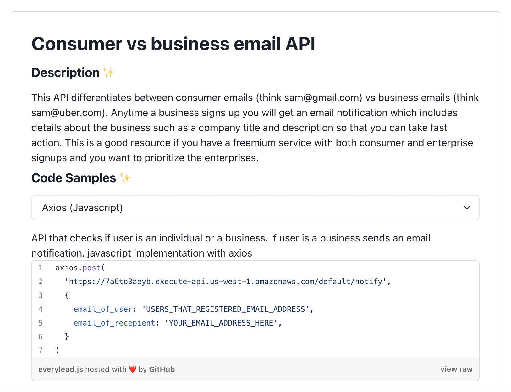Business vs Consumer API